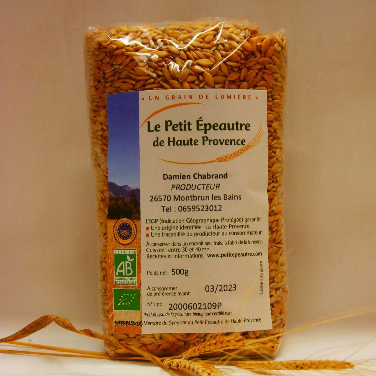 Grain de Petit Epeautre de Hautes Provence 500g